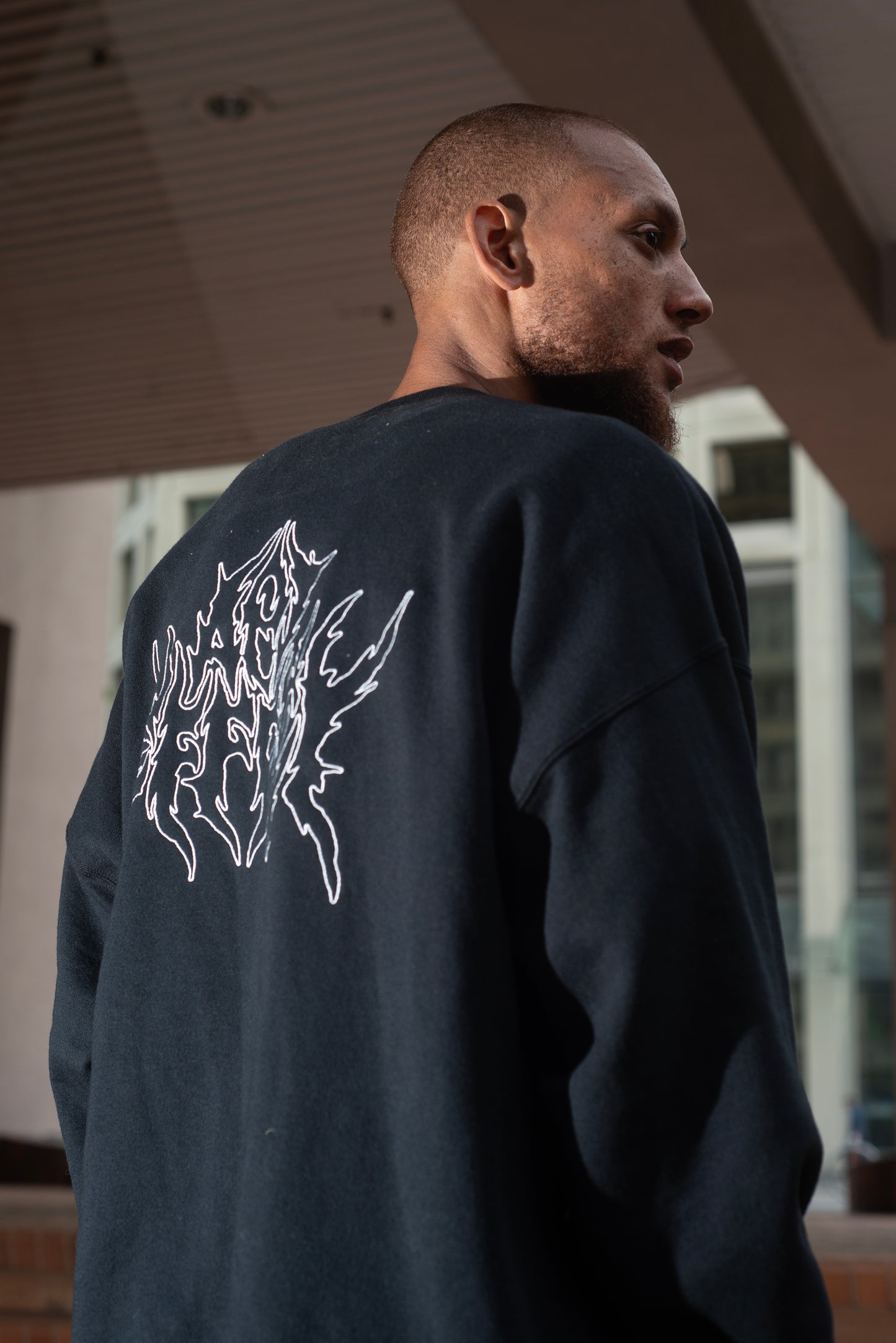 Casketnap Crewneck White / Black